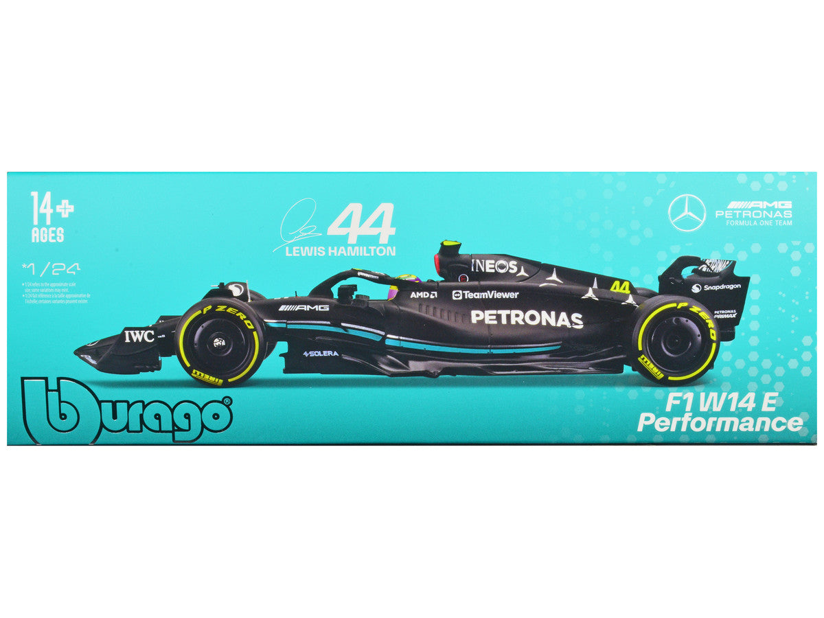 Mercedes-AMG F1 W14 E Performance #44 Lewis Hamilton "Petronas" Formula One F1 "World Championship" (2023) 1/24 Diecast Model Car by Bburago
