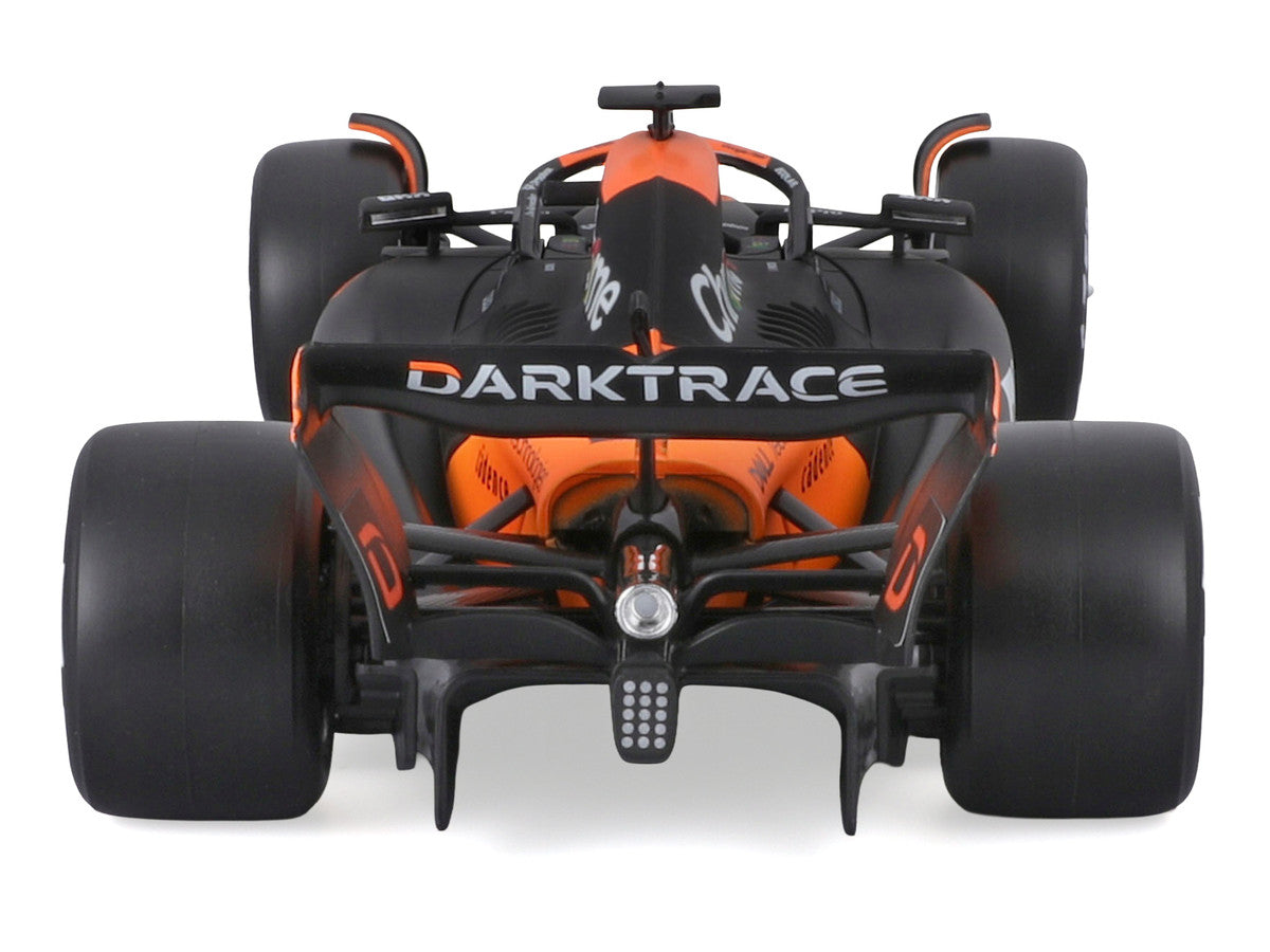 McLaren MCL38 #81 Oscar Piastri "OKX" Formula One F1 "Miami GP" (2024) with Display Case 1/24 Diecast Model Car by Bburago