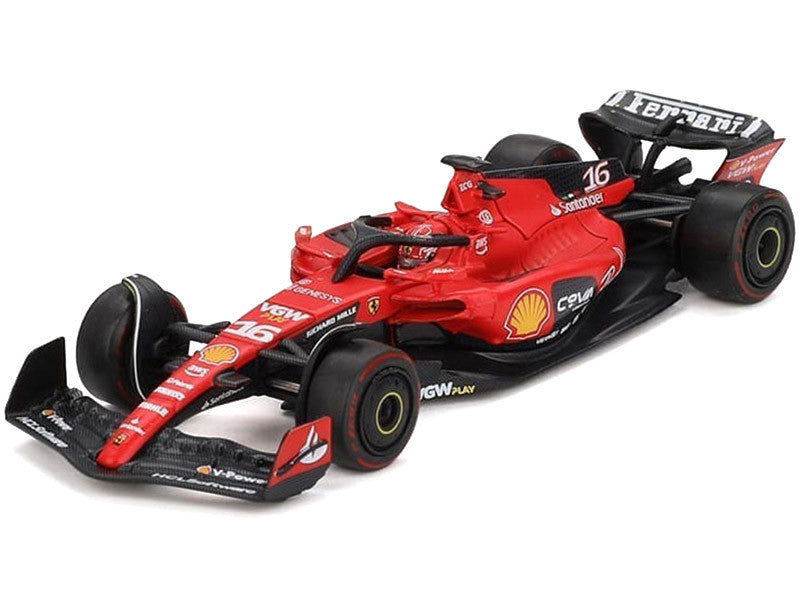 Ferrari SF-23 #16 Charles Leclerc Formula One F1 "Bahrain GP" (2023) 1/64 Diecast Model Car by BBR