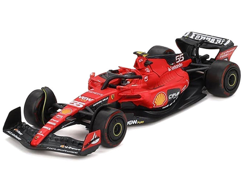 Ferrari SF-23 #55 Carlos Sainz Formula One F1 "Bahrain GP" (2023) 1/64 Diecast Model Car by BBR