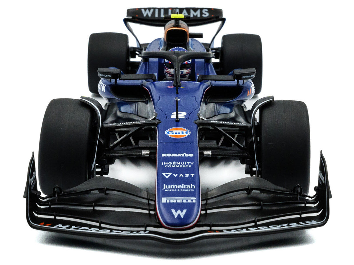 Williams FW46 #2 Logan Sargeant "Williams Racing" Formula One F1 Saudi Arabian GP (2024) "Competition" Series 1/18 Diecast Model Car by Solido