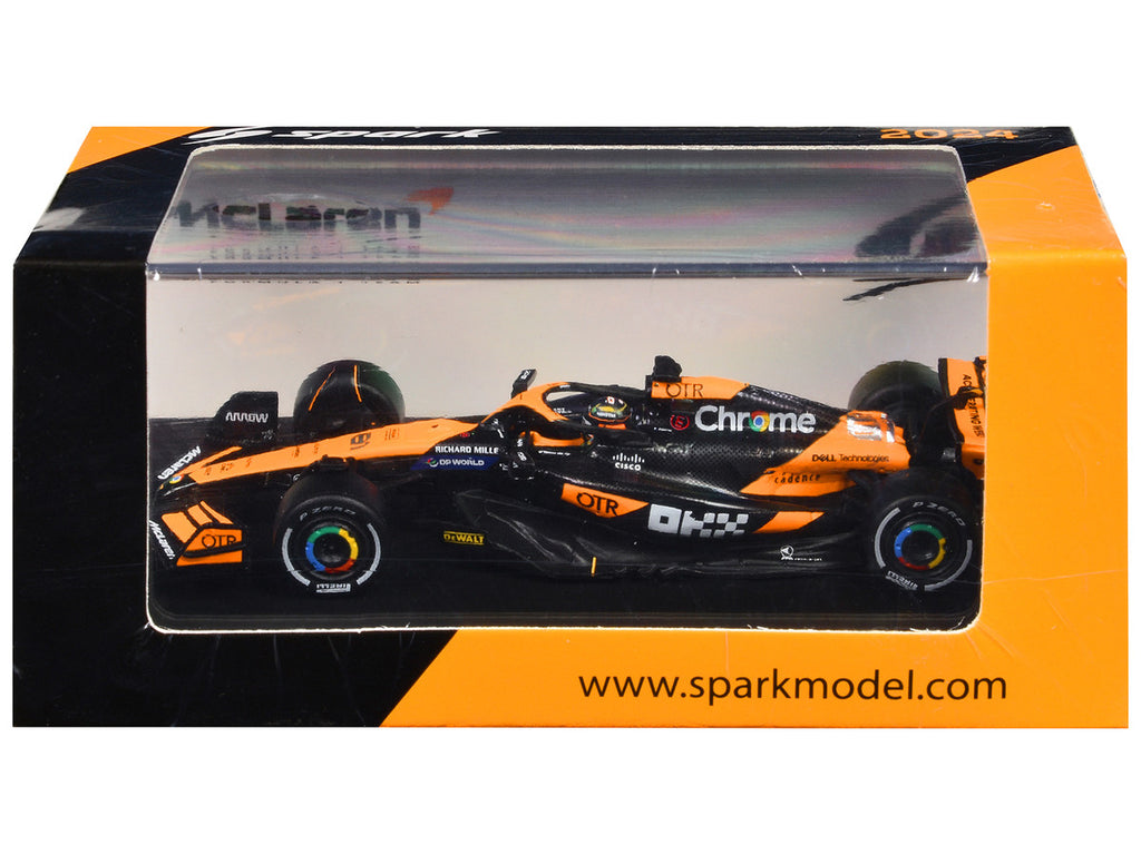 McLaren MCL38 #81 Oscar Piastri Formula One F1 "Australian GP" (2024) 1/64 Diecast Model Car by Spark